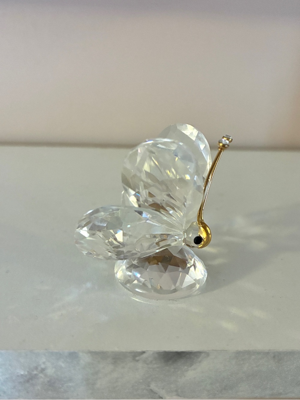 Swarovski Crystal Butterfly Figurine with Gold Mask - Picture 7 of 7